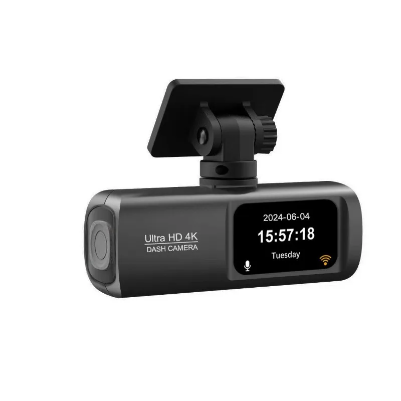 4K Driving Recorder High Definition Front  Rear WiFi MobilePhone Interconnection V22D Double Recording + GPS + Time-lapse Video