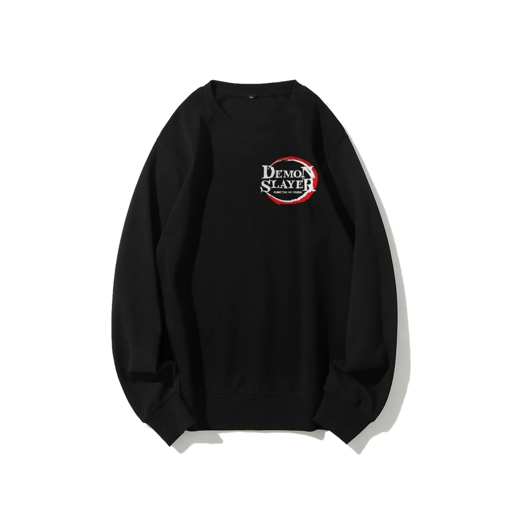 Unissex crewneck moletom demon slayer oversized streetwear masculino feminino pulôver com capuz camisola de mangas compridas topo outono na moda