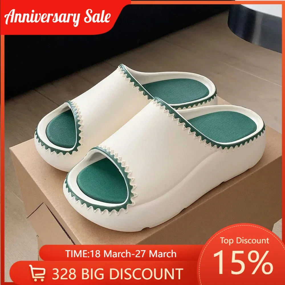 

Men Summer New Thick Bottom Stomping Shit Feeling Sports Outer Wear eva Anti-Odor Non-Slip Home Indoor Basketball Beach