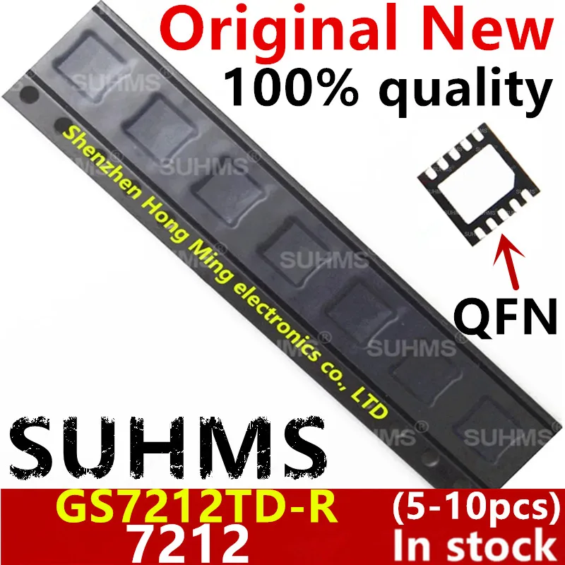 (5-10ชิ้น) 100% ใหม่7212 G7212 GS7212 GS7212TD-R QFN-10ชิปเซ็ต