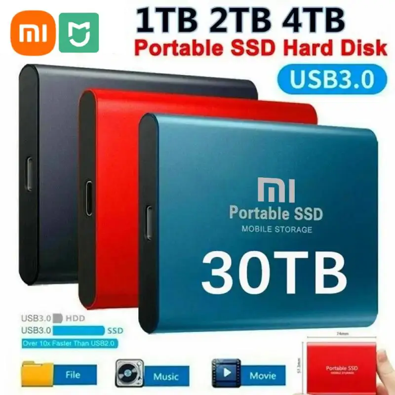 Xiaomi mijia externe Festplatte 1TB tragbare SSD 2TB externe Solid-State-Laufwerk USB 3,1 Festplatte Hoch geschwindigkeit speicher für PC