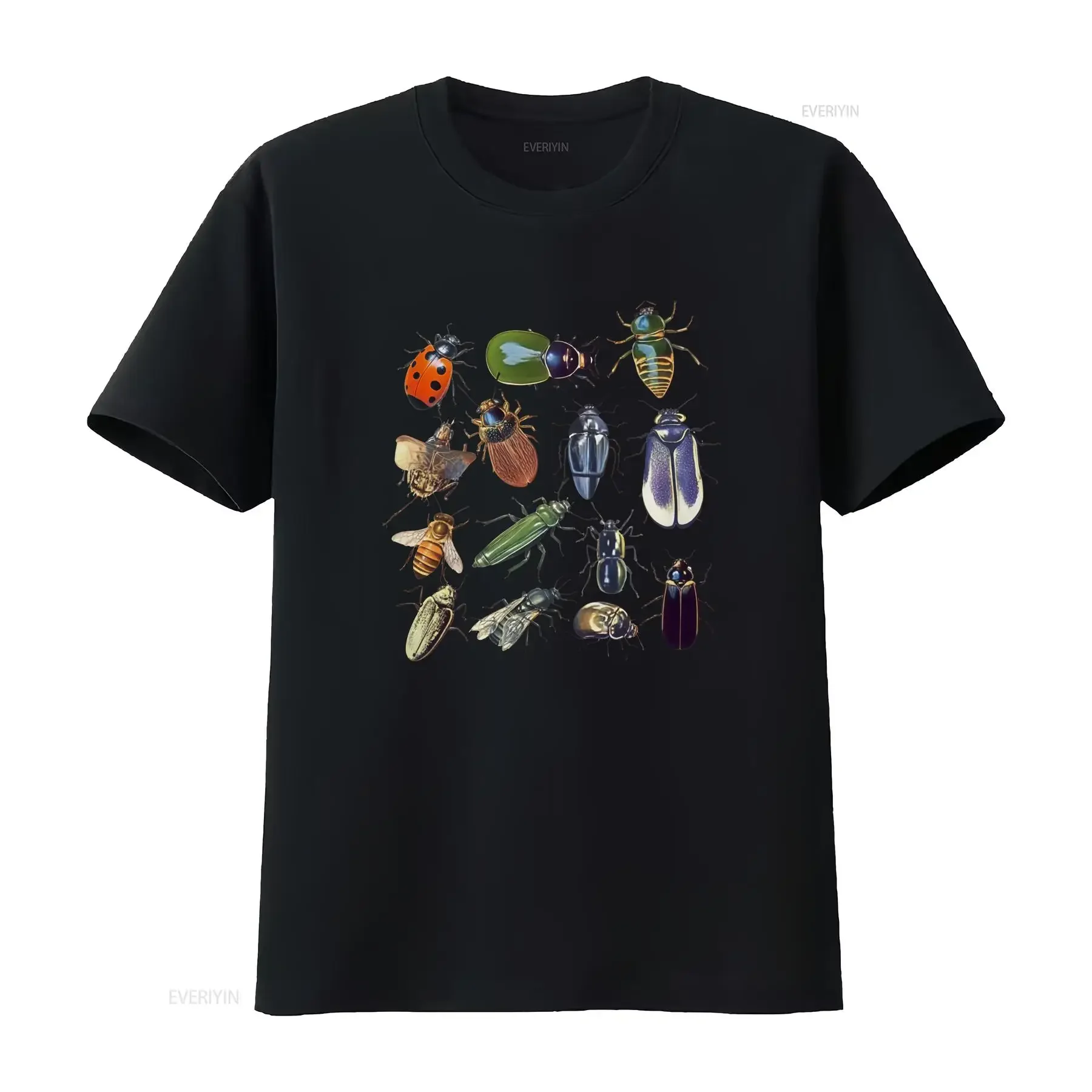 Insect Lover T Shirt Retro Bug Collector Entomology Vintage Print Nature Enthusiast Top Jersey  vintage Washed Stylish Unisex