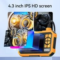 KERUI 8mm 2MP Industrial Endoscope Camera 4.3inch IPS Screen 2600mAh Battery Waterproof Inspection Borescope for Pipe Car Repair