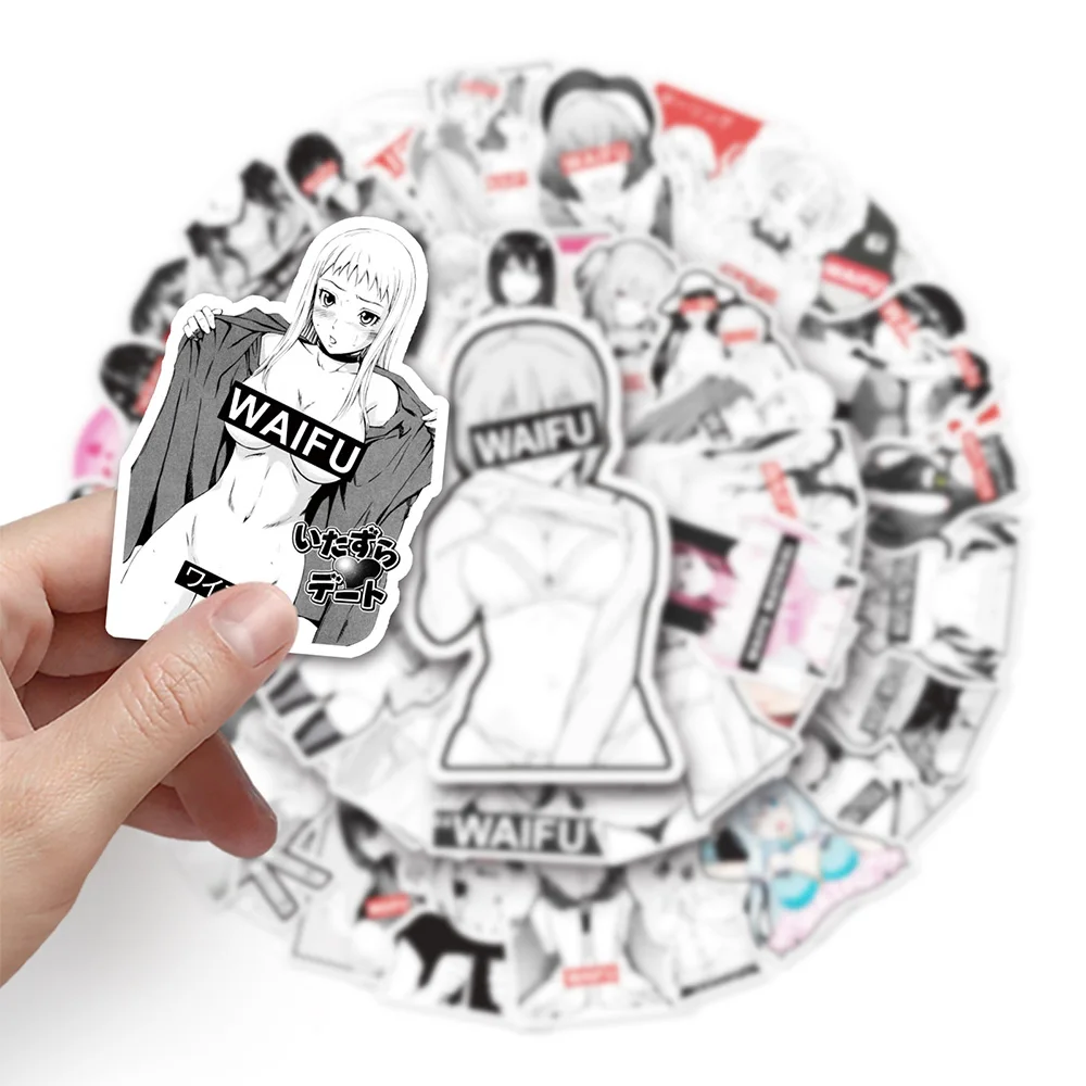 10/30/50pcs Anime Tease Vulgar Sexy Hentai Stickers for Adults DIY Motorcycle Laptop Phone Skateboard Vinyl Decal Sticker Packs