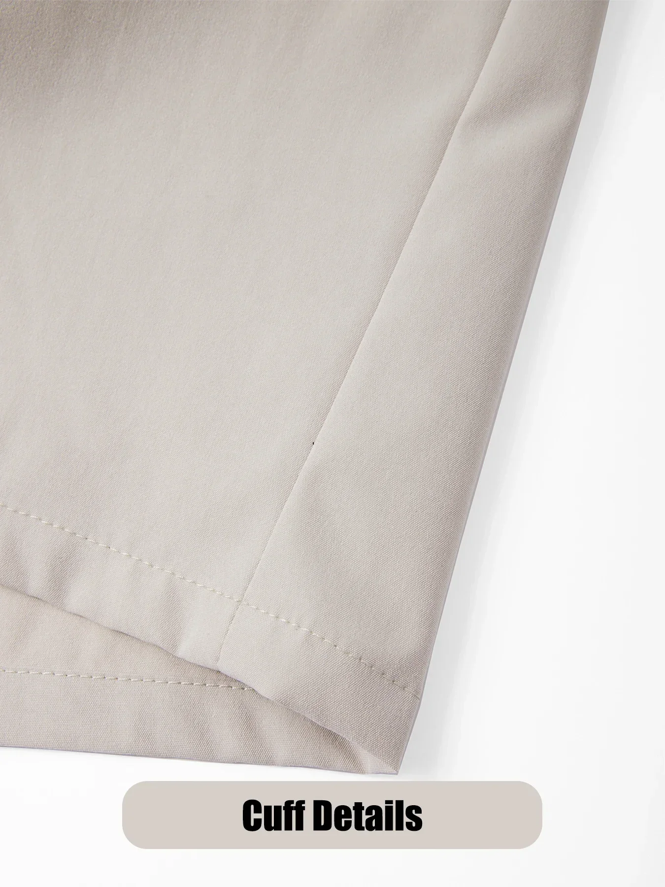 Herren-Cargo-Shorts, Sommer, elastische Taille, gerade Passform, einfarbig, lässige kurze Hose für Strand, Reisen, für den Außenbereich – Detail 9