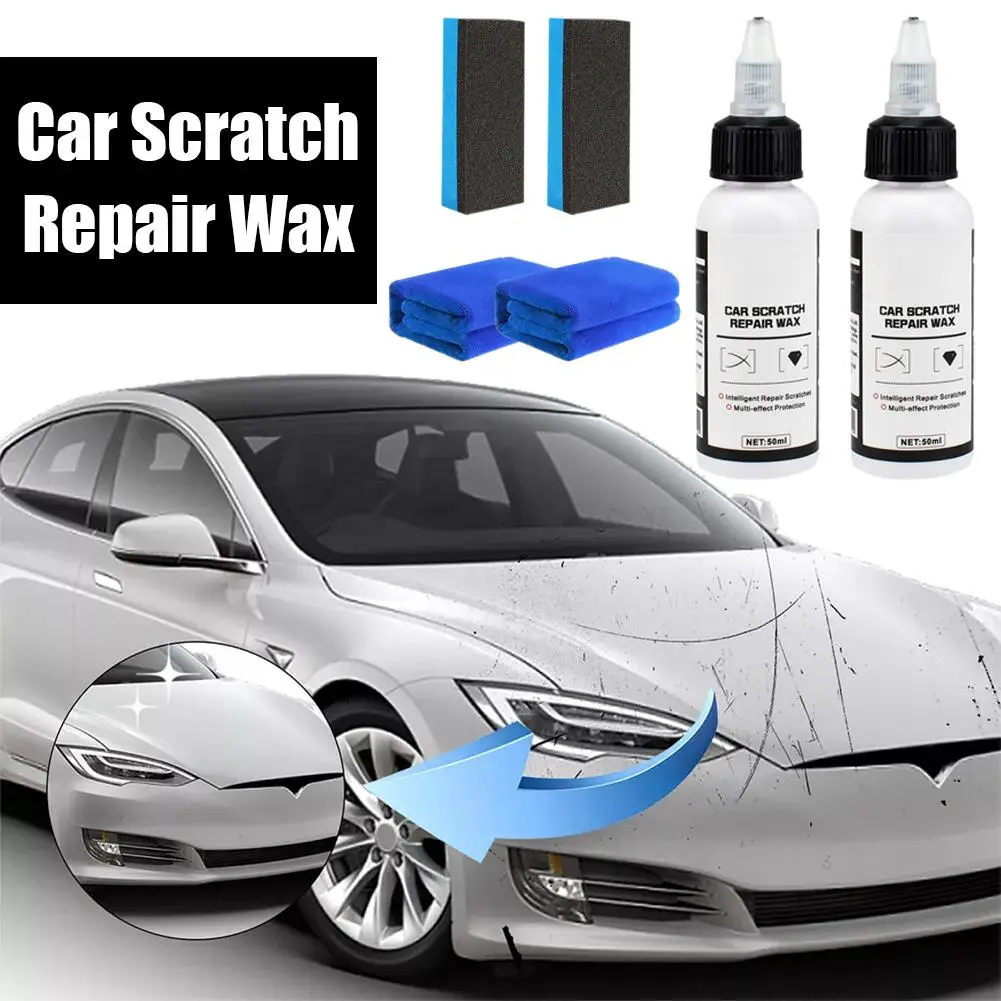 50ML Nano Car Scratch Remover With Twol Car Detailing Nano Repairing Coating Wax Polishing Auto Body Paint Polisher For Car B7B0