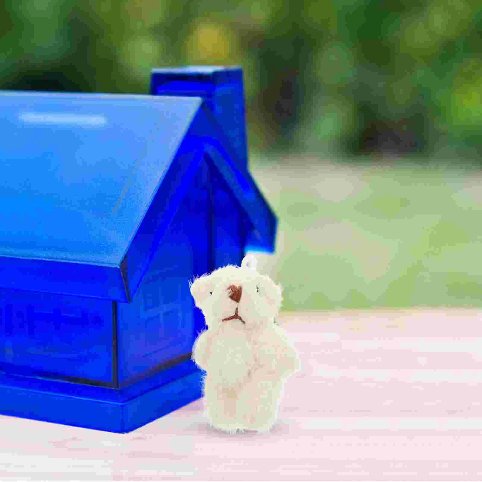 Jointed Bear Mini Scene Prop Plush Model Miniature House Accessories Supplies Decorations