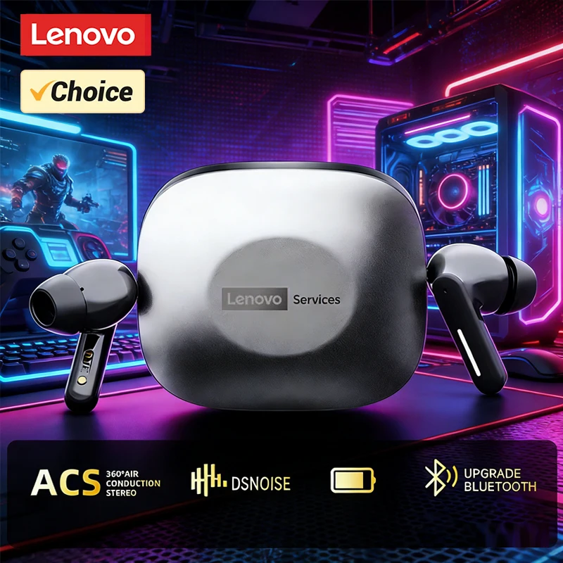 

Беспроводные Bluetooth-наушники Choice Lenovo LE209, срок службы батареи 35 часов, игровая гарнитура с низкой задержкой 45 мс для Xiaomi IPhone IOS Android