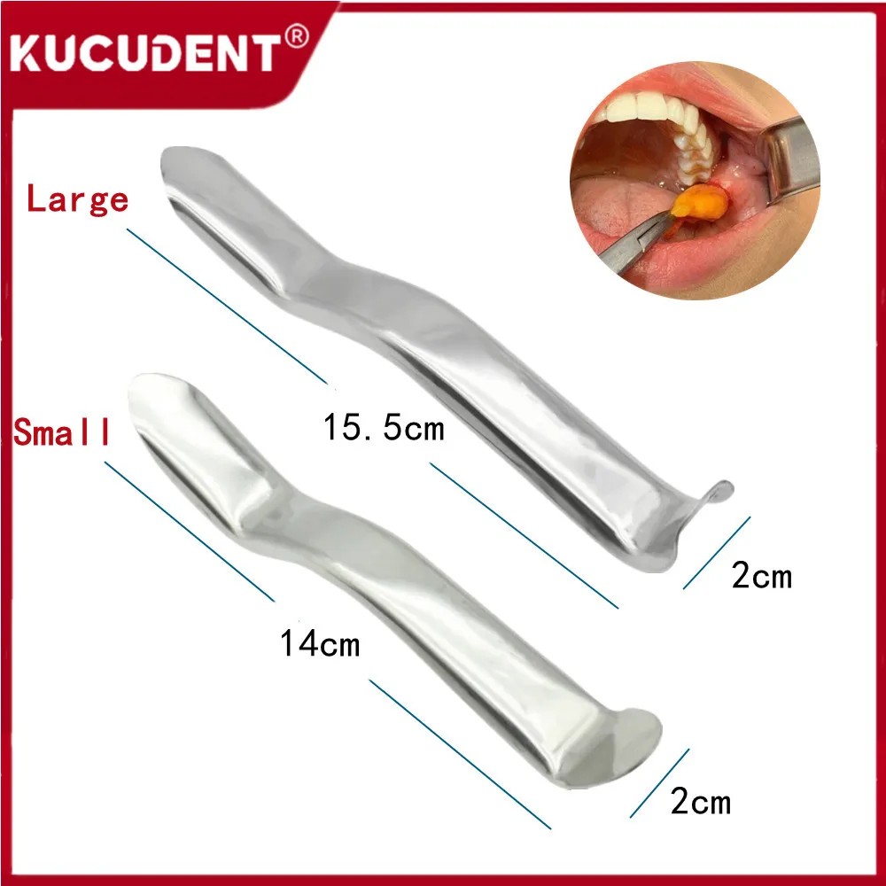 Gancho Retractor de labio Dental, abrazadera para implante quirúrgico, abridor de boca de acero inoxidable, instrumento de odontología, herramientas de laboratorio de dentista