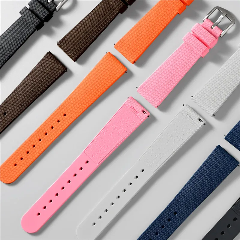 20mm Liquid Silicone Watch Strap for Omega X Swatch MoonSwatch Quick Release Men Women Flat End Universal Replace Bracelet Band