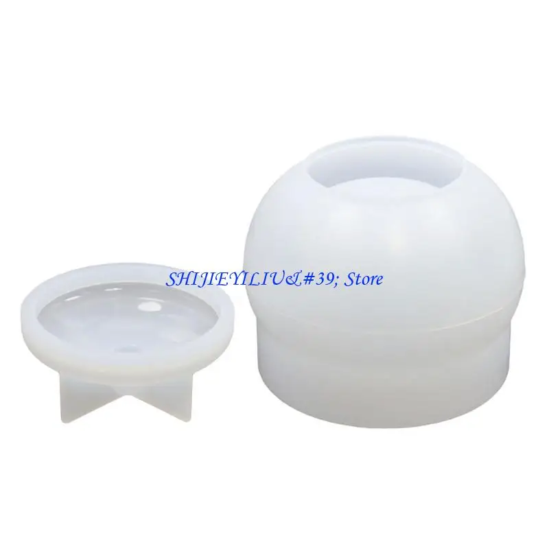 E21F Jar Shaped Jewelry Storage Box Mold Silicone Resin Mold Storage Bottle Molds
