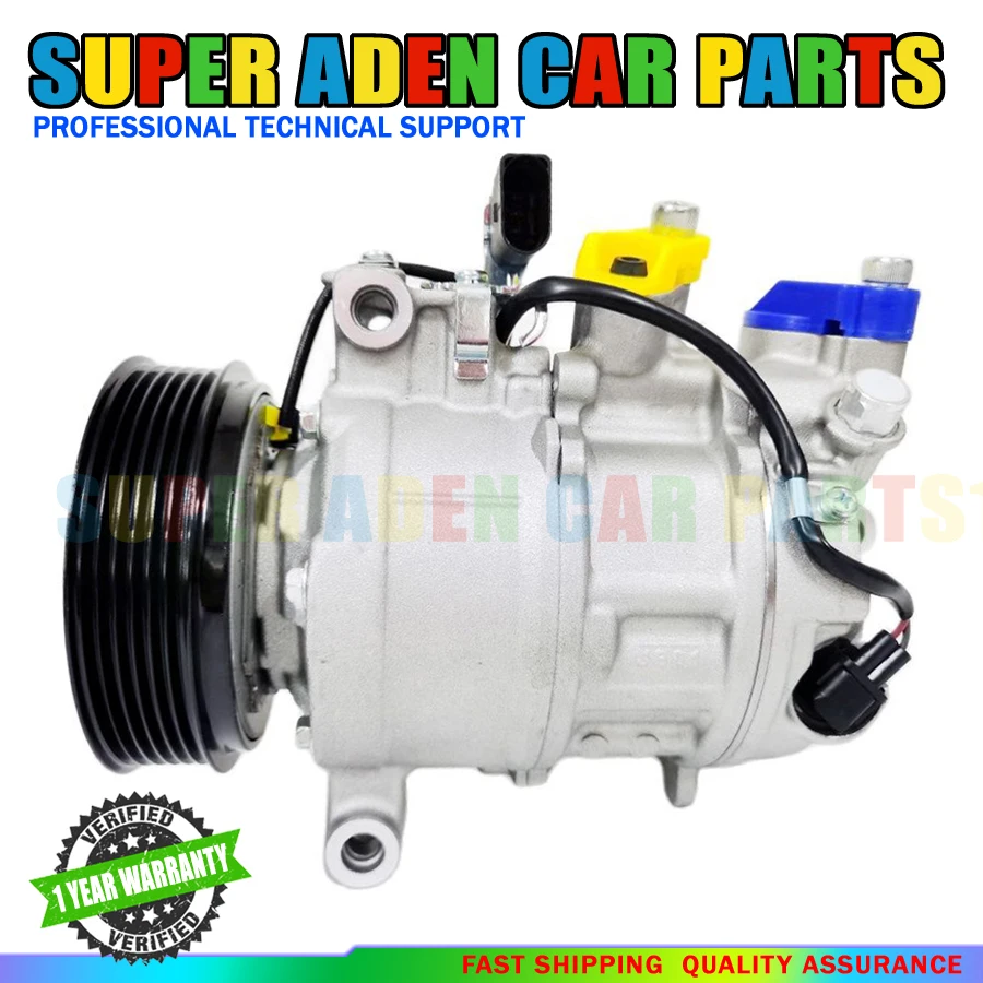 

AC Air Conditioning Compressor For Audi A4 A5 A6 A7 Q7 Q8 VW Touareg 5Q0820803D 4m0820803L