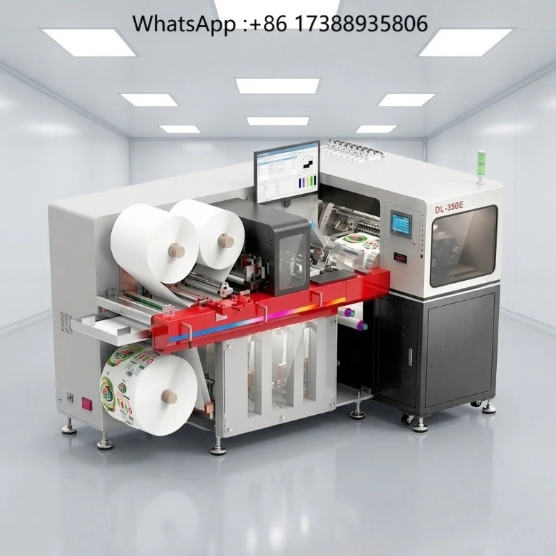 hot Smart Easy Operating 350mm 2 EPS Printheads Digital UV Ink Roll to Roll Label Printer