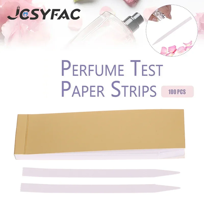 

100pcs Fragrance Disposable White Tester Strips Women Smell Paper Paper Strips Test Paper Aromatherapy Perfume Essential Oils