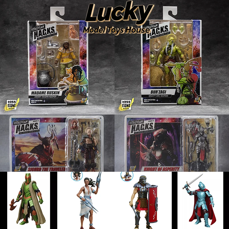 BFS 1/18 Barbarian Skull Female Knight Paladin Vanguard Medusa Roman Soldier Burzagi Ruskin 3.75inch Soldier Model Collection