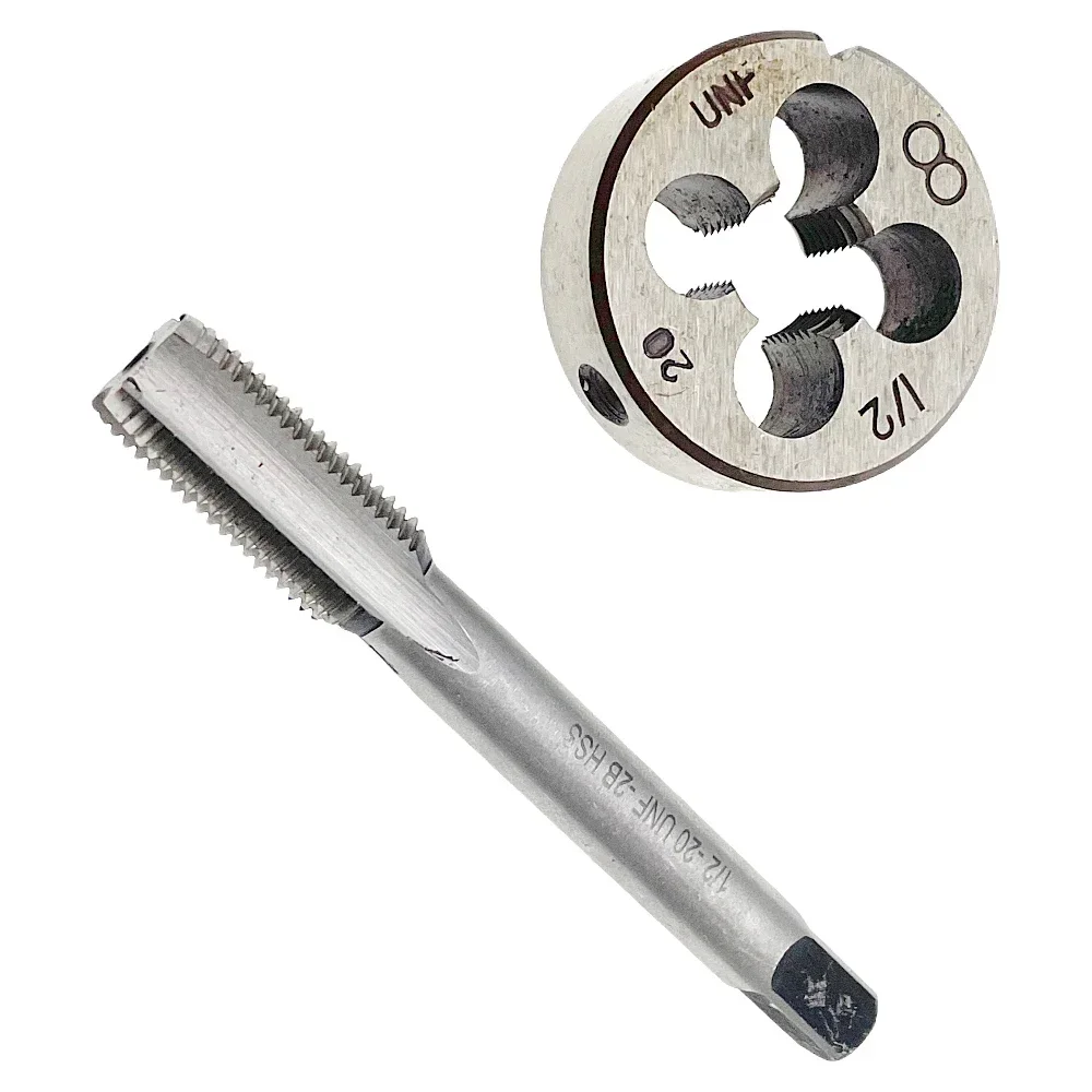1/2-20 Tap and Die Set RH 1/2x20 Tap & Die Set Right Hand 1/2 - 20 Threading Tool 1/2 x 20 Tap Die Set High Speed Steel