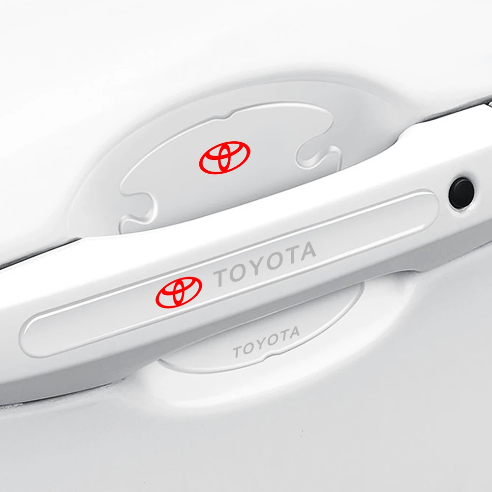 Прозрачная защитная пленка для автомобильной дверной ручки, наклейка против царапин для Toyota Chr Rav4 Yaris Prius Avensis Corolla Camry Auris