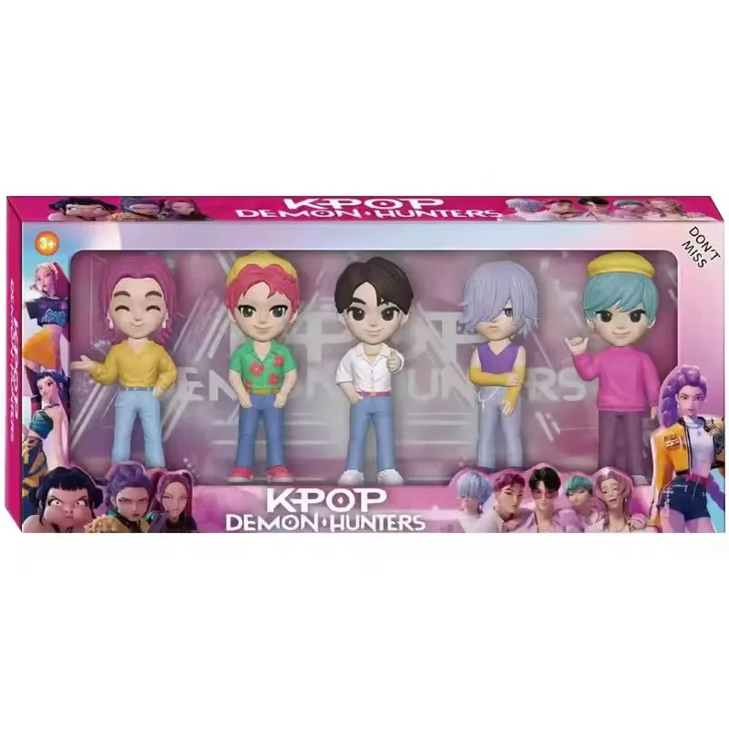 2027 جديد Kpop الشيطان هنتر رومي زوي ميرا أنيمي بولي فينيل كلوريد مجموعة شخصيات سطح المكتب الحلي هدية السنة الجديدة للأطفال