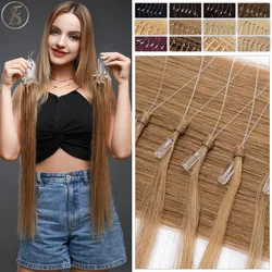 TESS mikro döngü saç ekleme İnsan saç mikro Link 0.5g/strand mikro halka 18 inç 100 adet Keratin kapsül düz doğal saç