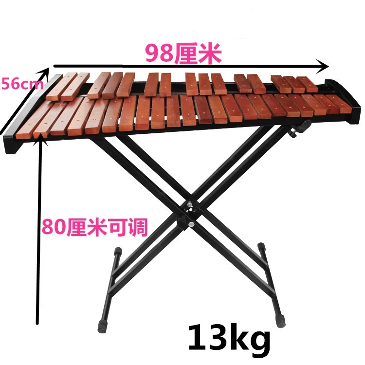 Professional Performance Orff Percussion Instrument Glockenspiel 37 Keys Marimba Wood Xylophone with Stand