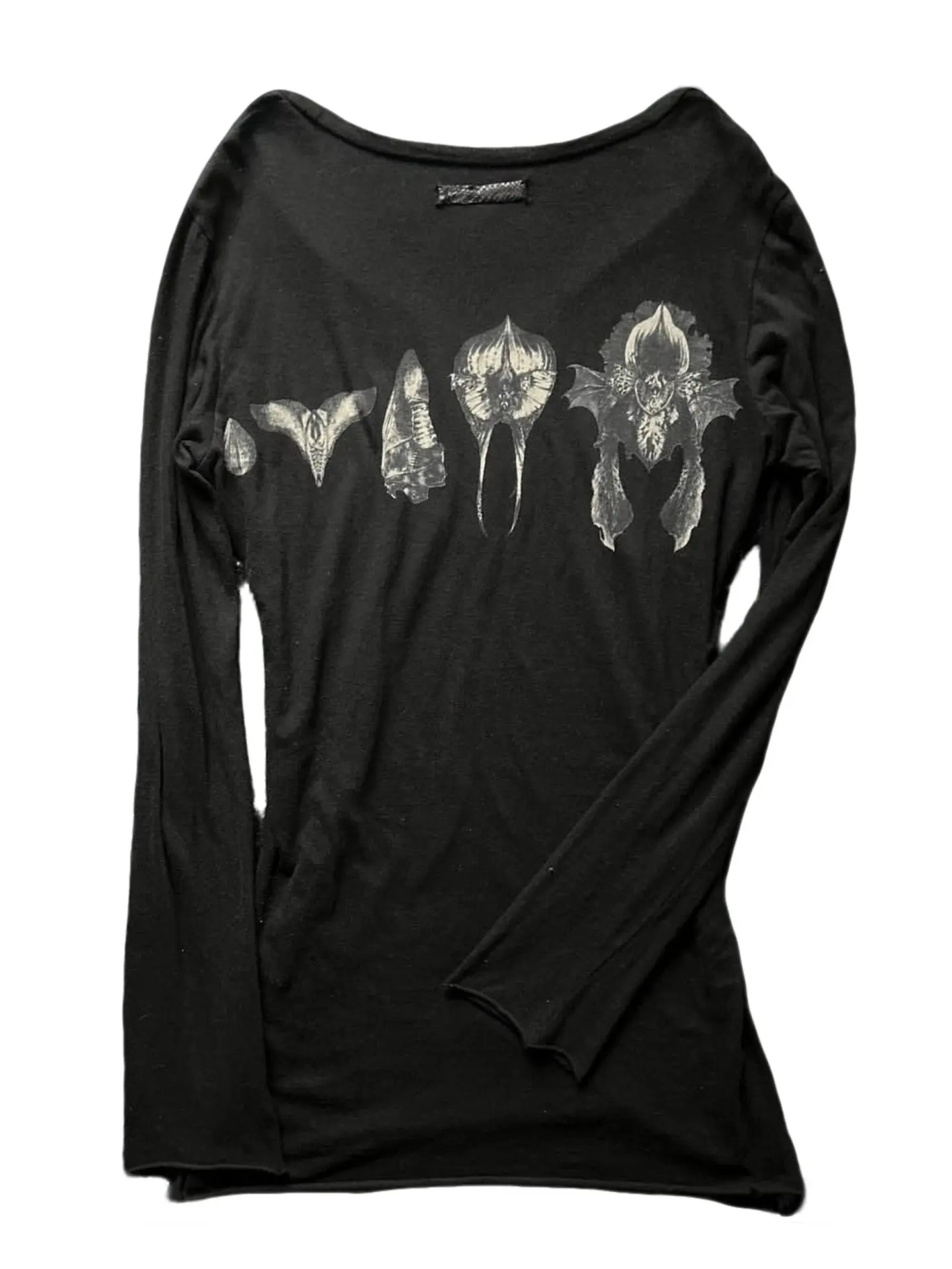 Ifsixwasnine Vision Rare Early Bedrock Variant Printed Long Sleeve T-Shirt