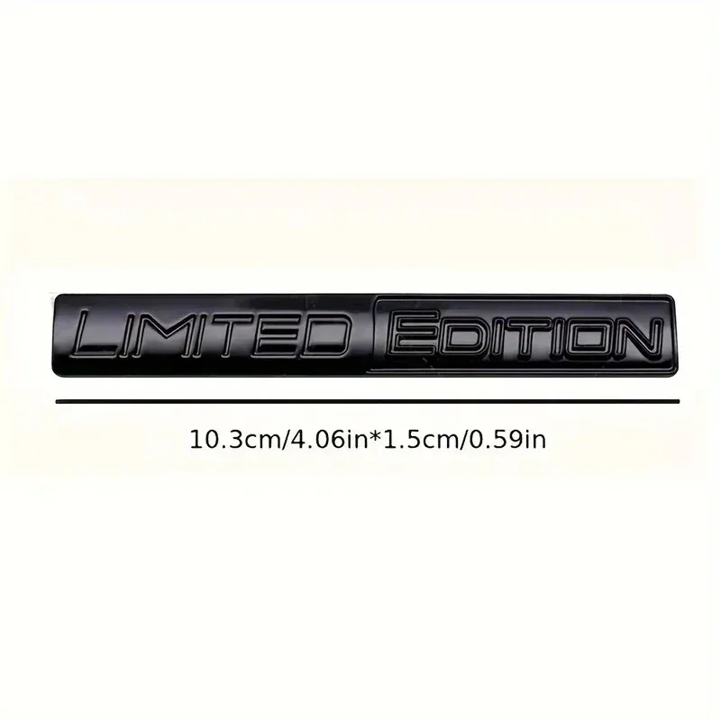 Car Motorcycle Sti 2PCS Limited Edition Emblem 3D Metal Badges Decal Sticker Auto Racing Sport Emblem for Rear Trunk Side Fender