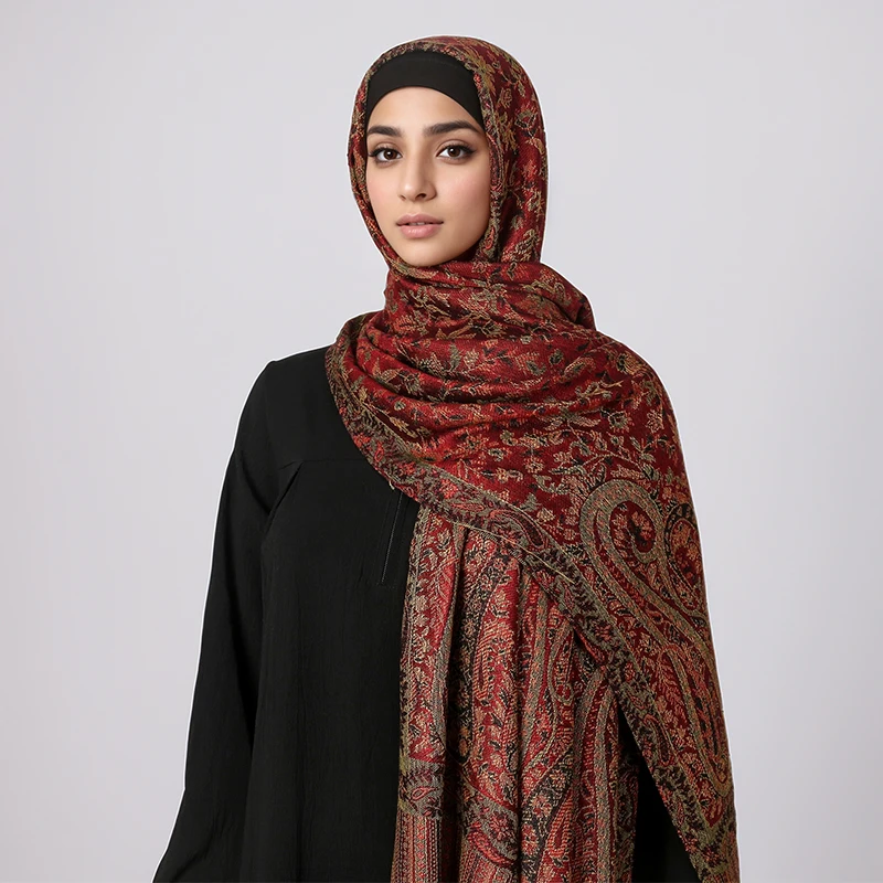 2024 Luxury Brand Cashmere Women Scarf Printed Winter Warm Shawl and Wraps Pashmina Bandana Long Jacquard Paisley Female Foulard