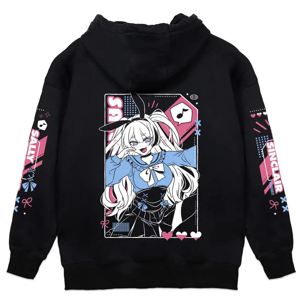 Sally Sinclair Hoodie Hoodie Fleece warm Casual Print Oversized Unisex Streetwear Trendy Katoen heet product van hoge kwaliteit koppels