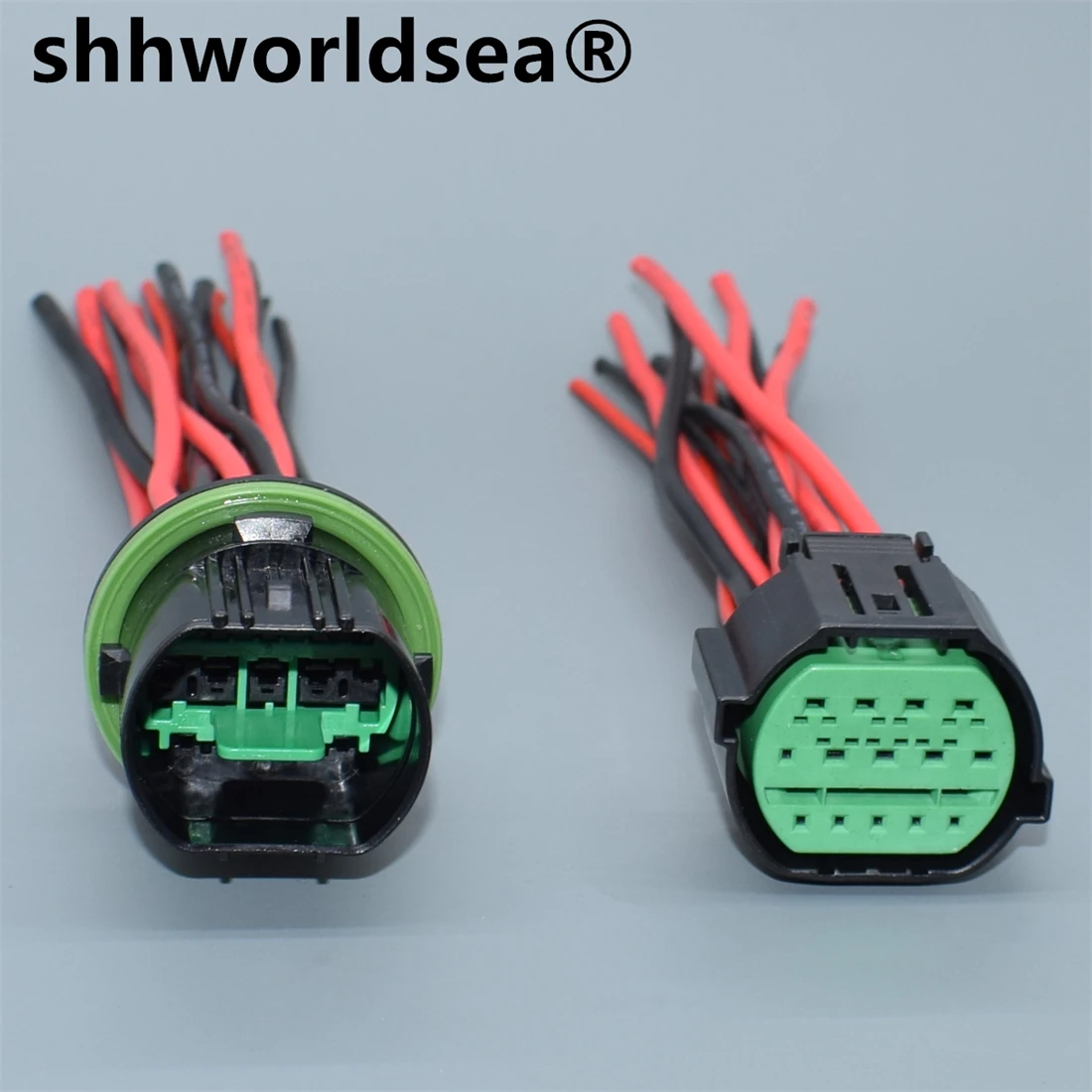 

shhworldsea 14 Pin GL301-14021 Auto Headlight Plug Adapter Car Lamp Light Connector For Hyundai IX35 KIA K2 K3 K5 with wires