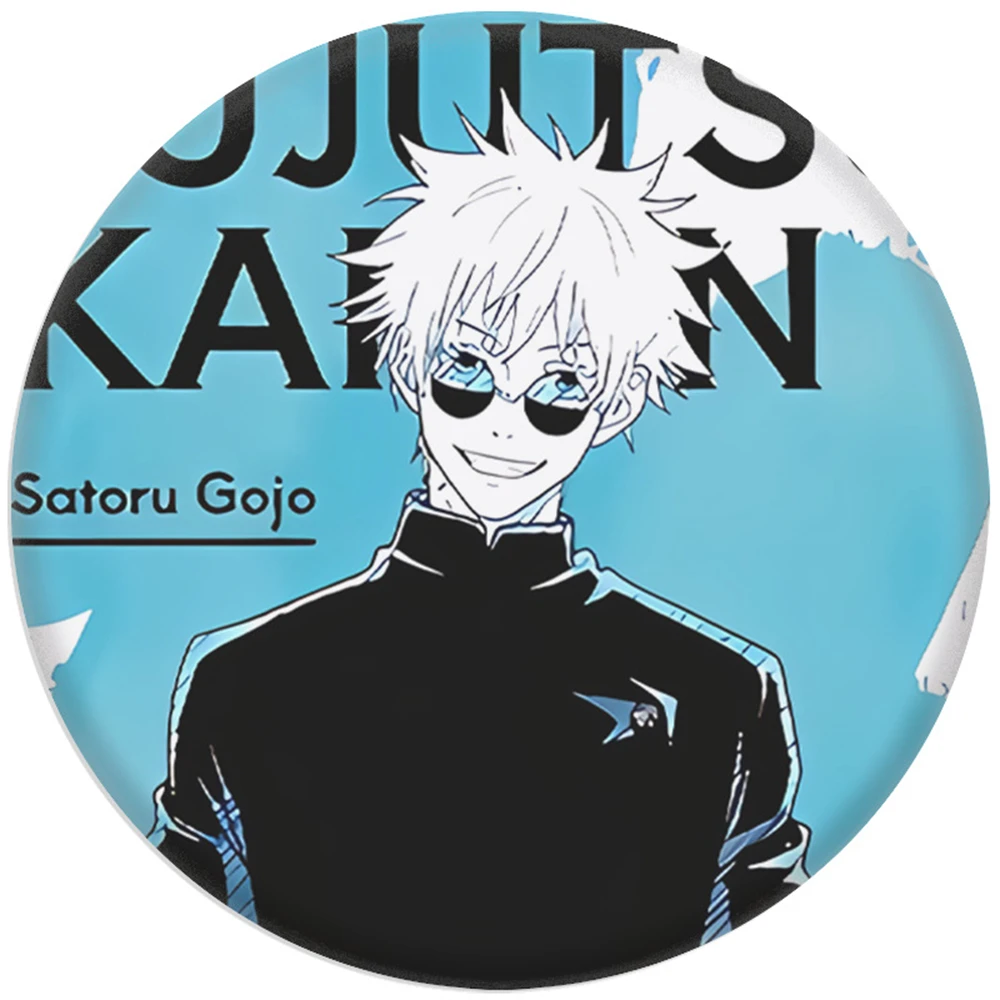 58 ملم أنيمي جوجوتسو كايسن ‌    Itadori Yuji Goio Satoru Geto Suguru Fushi تأثيري حلي شارة دبوس SPTE صفيح بروش ﻿   الدعامة جيلف