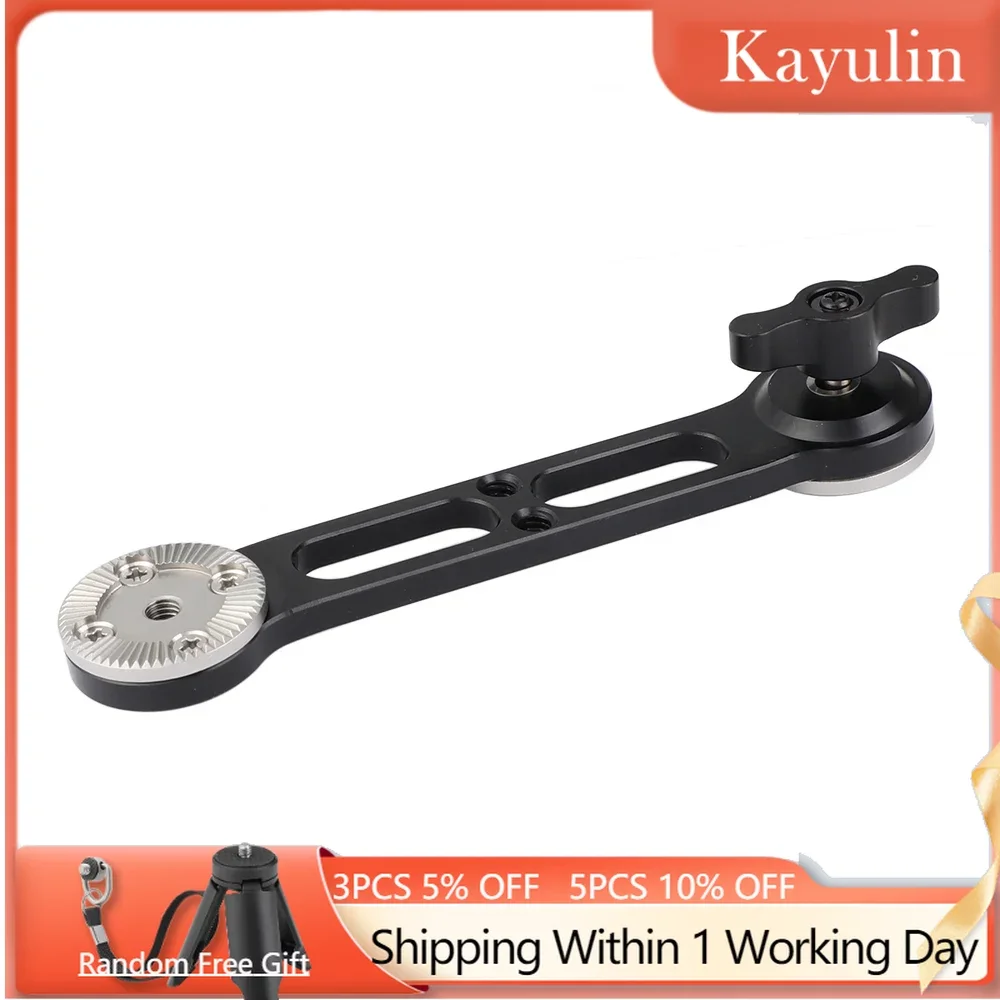 

Kayulin Versatile Extension Arm With Double-ended ARRI Rosette Mount M6 Thread For DSLR Camera Shoulder Mount Rig (Non-stretch)