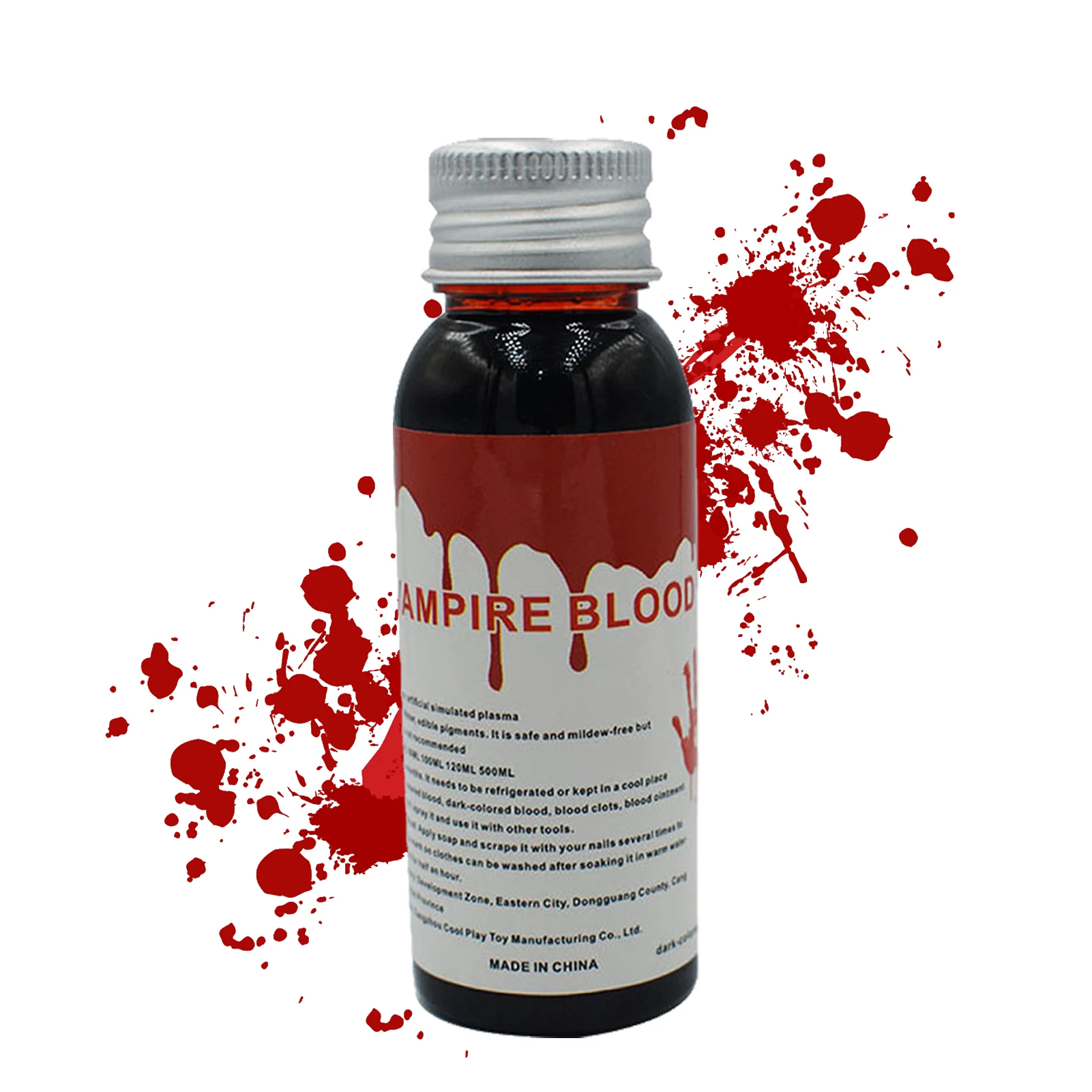 30/60ml Realistic Fake Blood Washable for Scar Wound and Clothes Halloween Blood for Cosplay SFX Zombie Vampire Special Effects