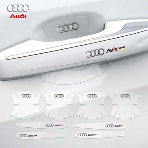 PVC 자동차 문짝 핸들 스크래치 방지 보호 스티커, 아우디 A1 A2 A3 A4 A4L A5 A6 A7 A8 A8L TT Q1 Q2 Q3 Q4 Q5 Q6 Q7 Q8, 4 개, 8 개 PVC 자동차 문짝 핸들 스크래치 방지 보호 스티커, 아우디 A1 A2 A3 A4 A4L A5 A6 A7 A8 A8L TT Q1 Q2 Q3 Q4 Q5 Q6 Q7 Q8, 4 개, 8 개