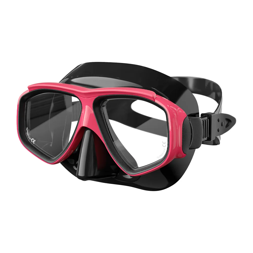 JSJM Professionelle Antibeschlag-Schwimm- und Tauchmaske mit UV-Schutz, Silikon-Schnorchelbrille und Schlauchset für Erwachsene – Detail 9