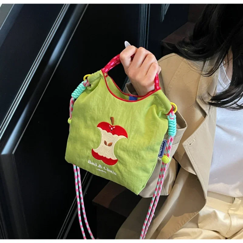 Lightweight Embroidered Women's Bag 2025 New Portable  Handbag Eco-friendly Handbag Single oulder Slant Crossbody Bag