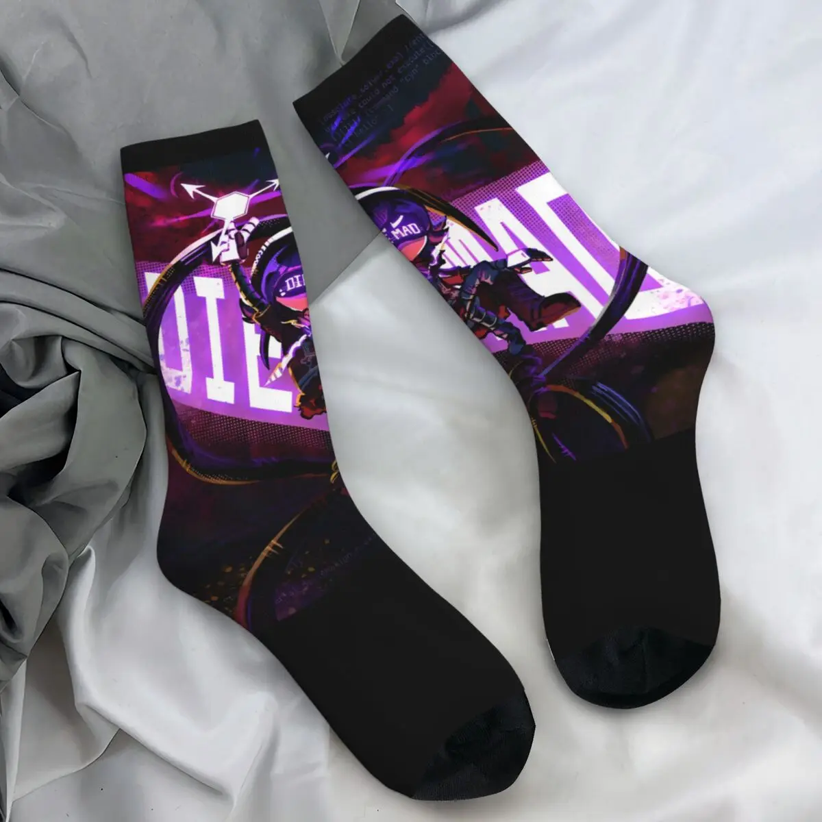 Murder Drones Socks Autumn Stockings Gothic Women Men High Quality Socks Custom Running Non Skid Socks