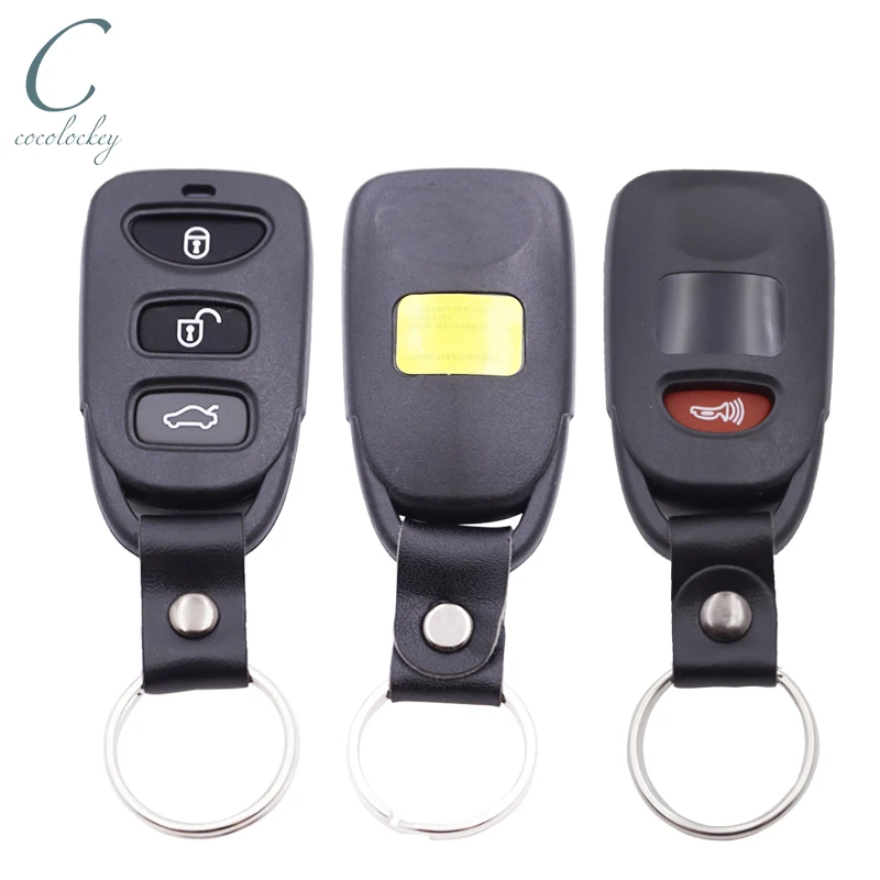 

Cocolockey Car Key Shell For Kia Forte Koup For Hyundai Elantra 2005-2009 3 3+1Button Remote Control Fob Case Keys Housing 2PCS