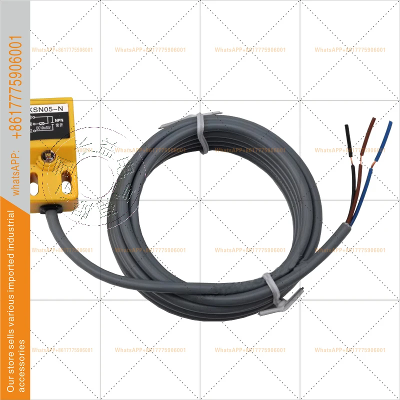KSN05-N N2 KSN05-P P2 DC Three-Wire Induction Metal Sensor Waterproof Square Proximity Switch