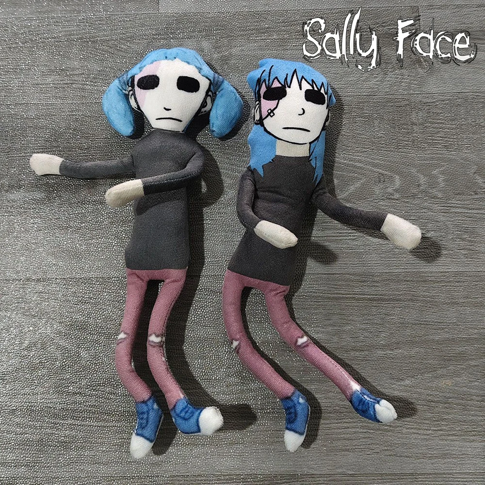 Game Sally Face Cosplay Keychain Plush Cotton Doll Children Festival Gifts Room Decoration