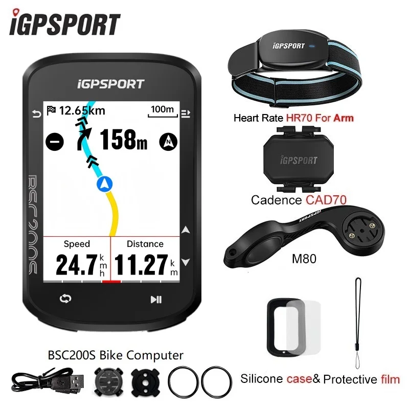 Yellow Version IGPSPORT BSC200S Wireless Bicycle Computer GPS