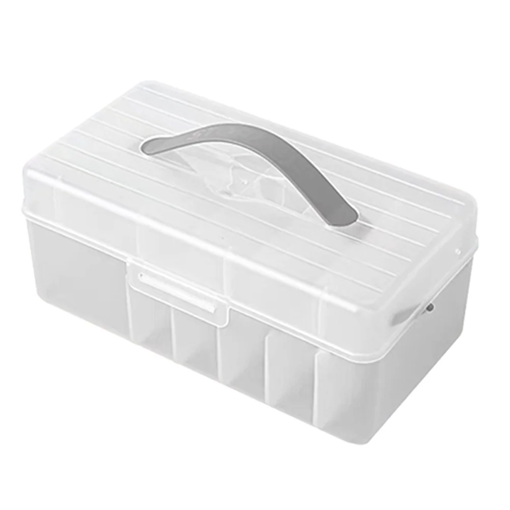 Slanke kabelbeheerbox met deksel voor opslag van snoerorganizer - Organisatorbak voor desktopelektronica voor draden en