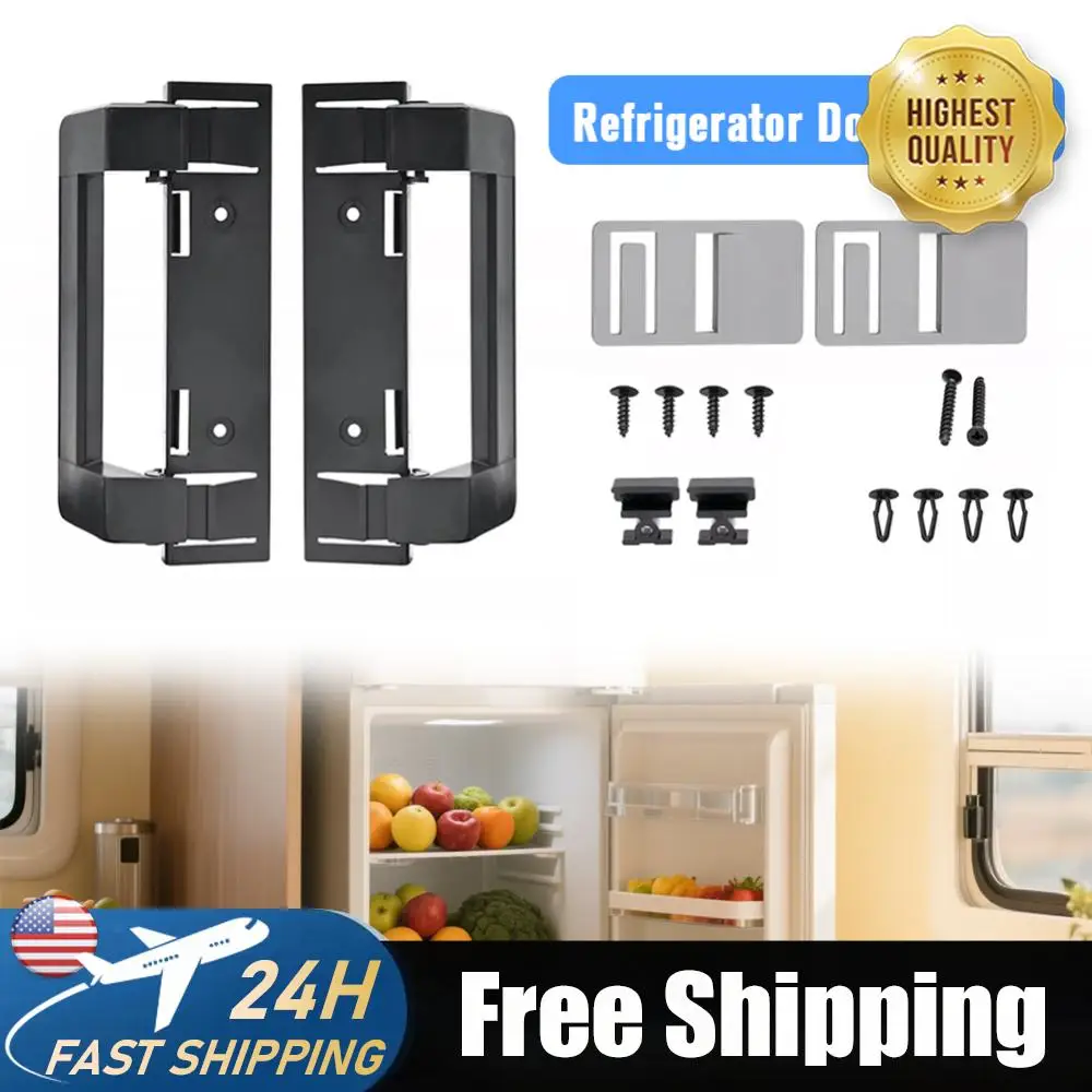 

2Pcs Refrigerator Door Handle RV Refrigerator Door Latch Handle Ergonomic RV Refrigerator Door Handle RV Parts Accessories
