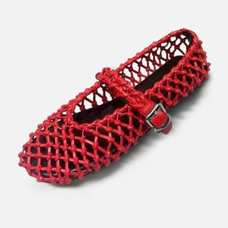 ballerine-sexy-in-tessuto-cavo-dorato-moda-donna-punta-tonda-fibbia-mary-jane-scarpe-comode-scarpe-firmate-poco-profonde-zapatos-de-mujer