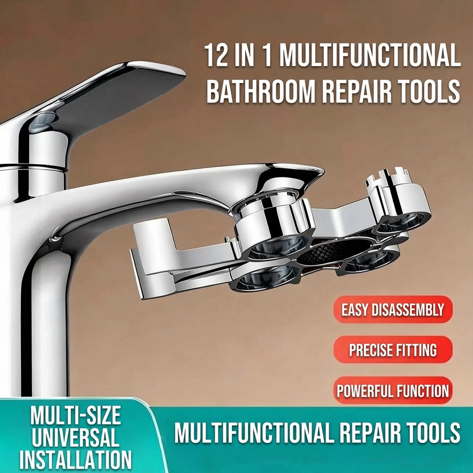 

Многофункциональный ключ для аэратора смесителя, инструмент для ремонта кухни и ванной комнаты, для снятия и установки картриджа клапана