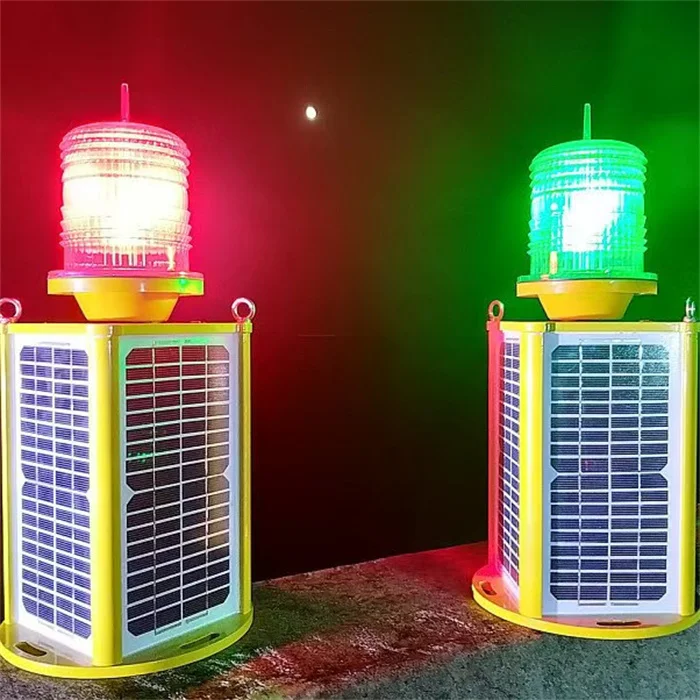 Reliable Self Contained Yellow Red White Green 3-5NM Solar Marine Lantern Navigation Light to Withstand Tough Environment