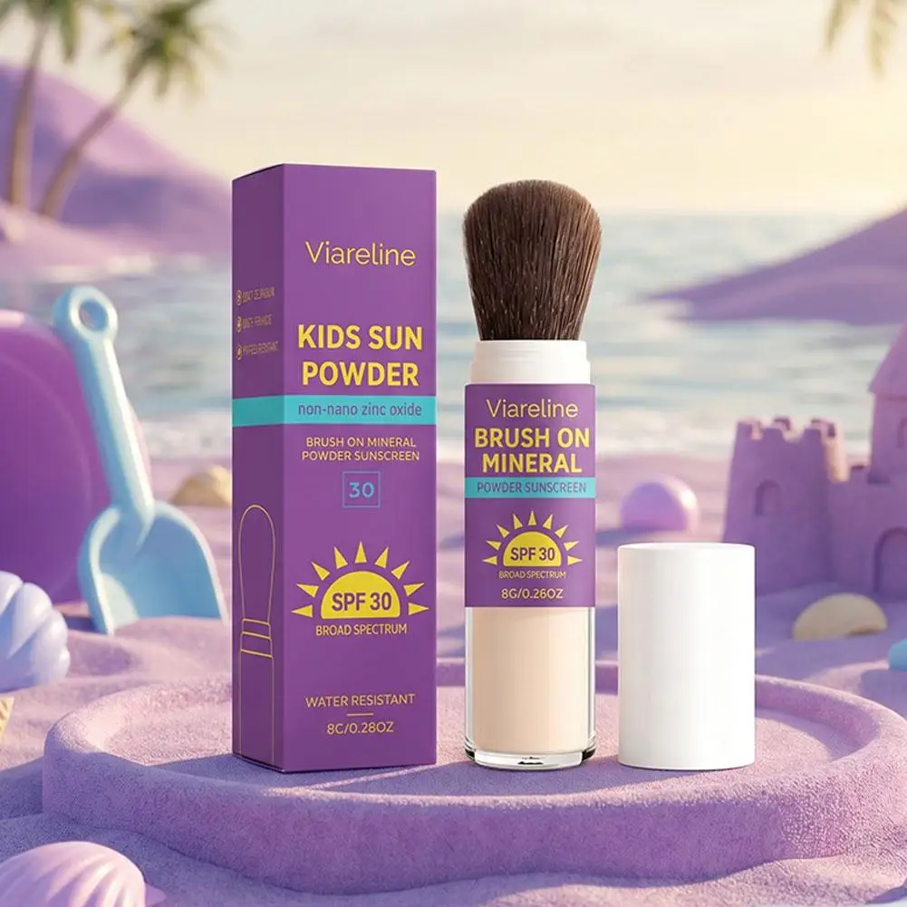 SPF 30 Mineral Sunscreen Powder, UVA/UVB Protection,Brush-On Water Resistant Zinc Oxide Sunscreen for Sensitive Skin&Dry Skin ﻿ view 5