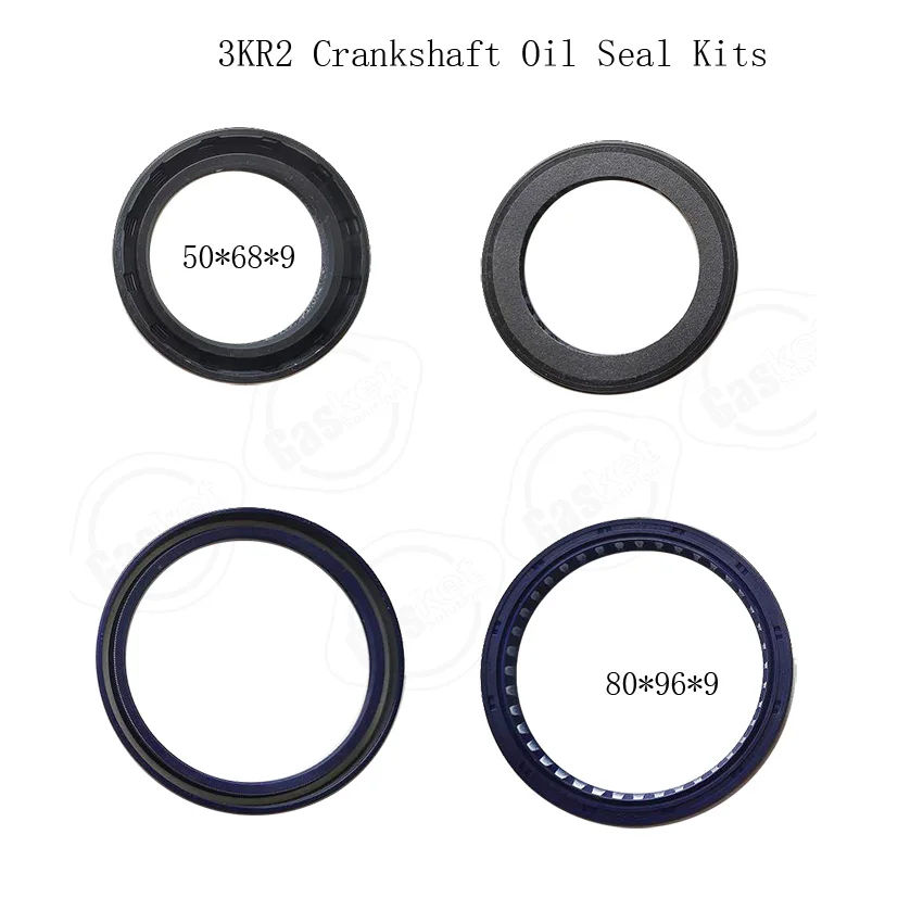 4LE1 3KA1 3KC2 3LD2 3KR1 3LB1 3LC1 4LB1T 3KR2 3LA1 Crankshaft Front & Rear Oil Seal  Kits For isuzu Engine Parts AH2847S H3724FM