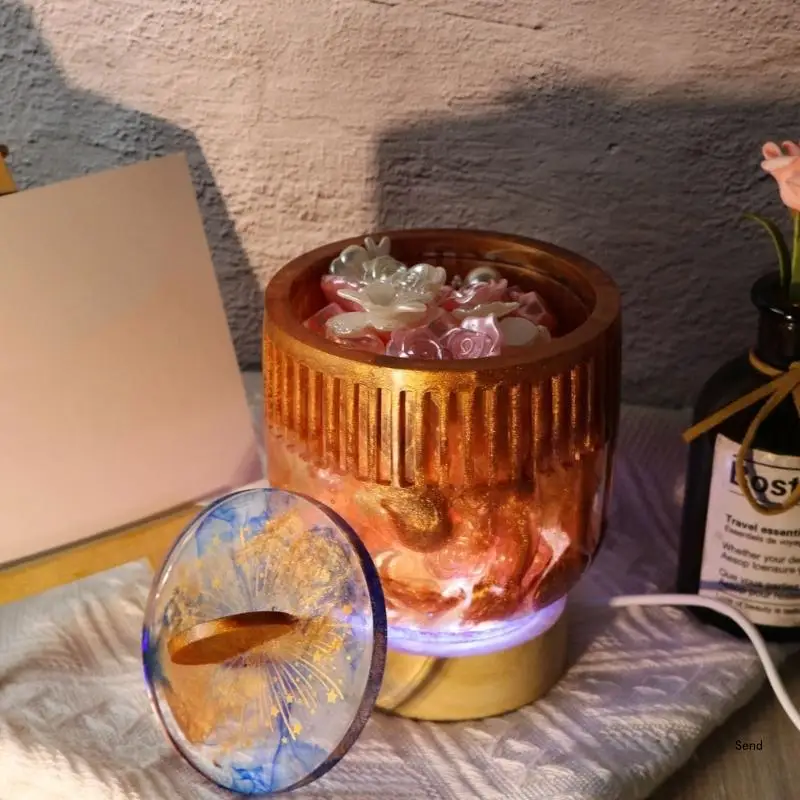 Striped Storage Jar Mould Jewelry Box Moulds Resin Mold Storage Container Molds