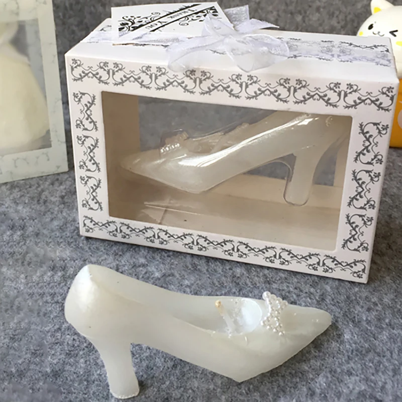 1Pc Wedding Decoration High Heels Candle Creative Shoes Shaped Festival Party Scented Candle Home Desktop Candle Ornaments Gifts