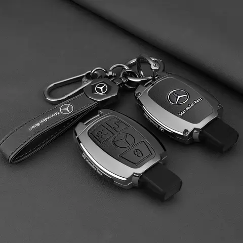 메르세데스 벤츠 A B C E 클래스 GLS GLA GLK GLC CLS CLA AMG W204 W205 W212 W463 W176용 가죽 자동차 키 케이스 커버 홀더 보호대 메르세데스 벤츠 A B C E 클래스 GLS GLA GLK GLC CLS CLA AMG W204 W205 W212 W463 W176용 가죽 자동차 키 케이스 커버 홀더 보호대